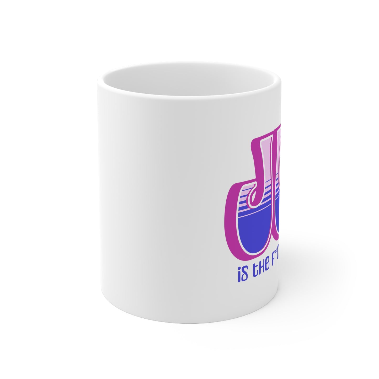 JOY censored (pink purple) Ceramic Mug 11oz