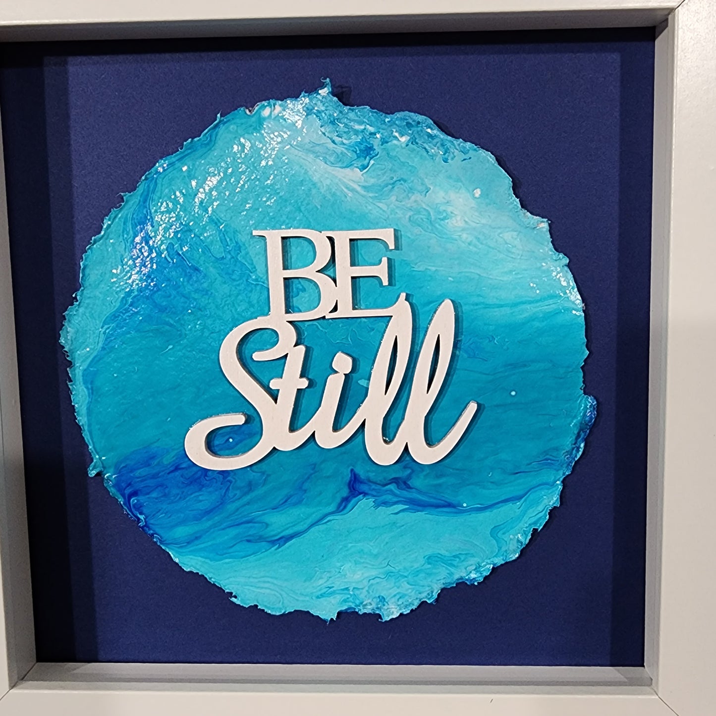 Be Still (circle) WordArt Collage