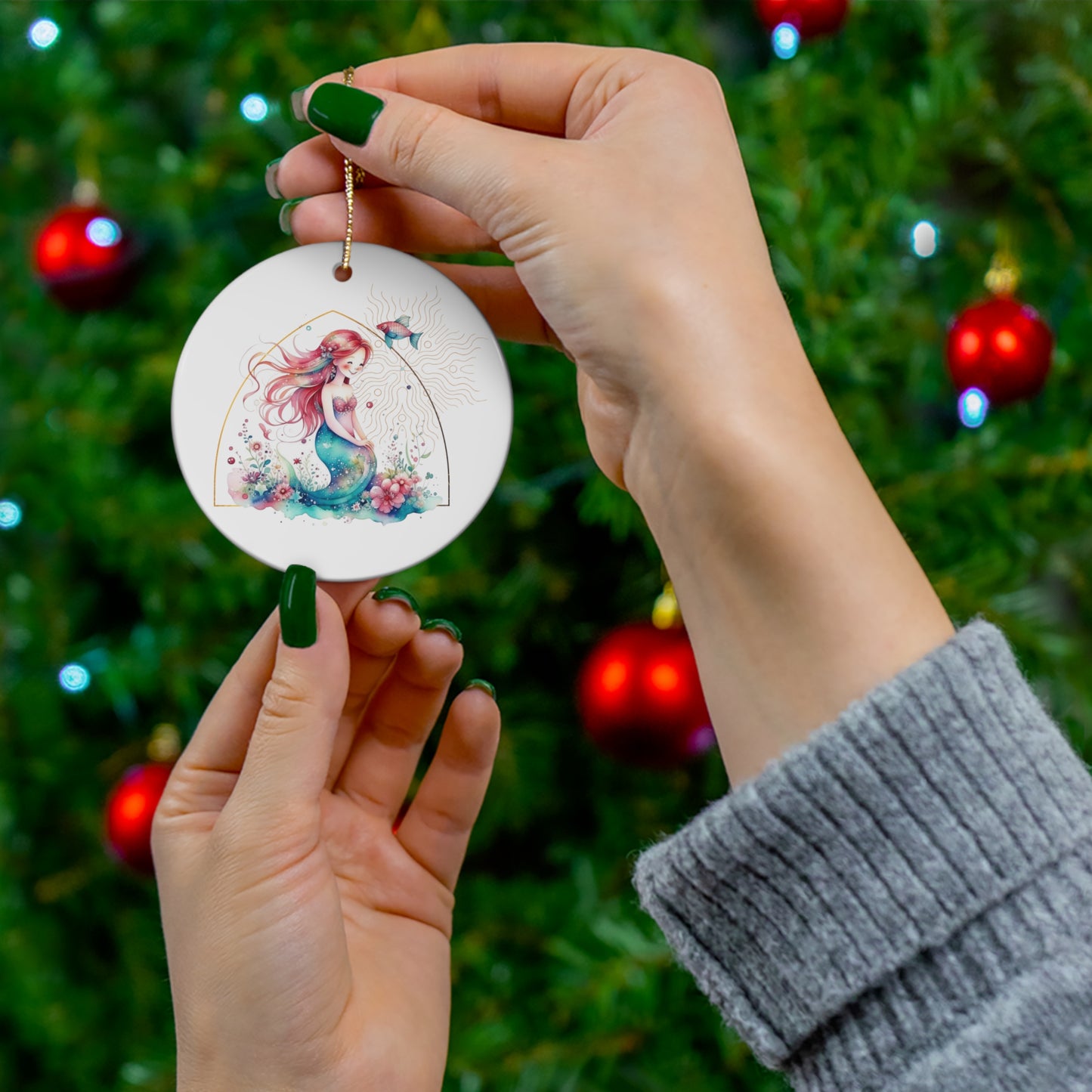 Mermaid Ceramic Ornament