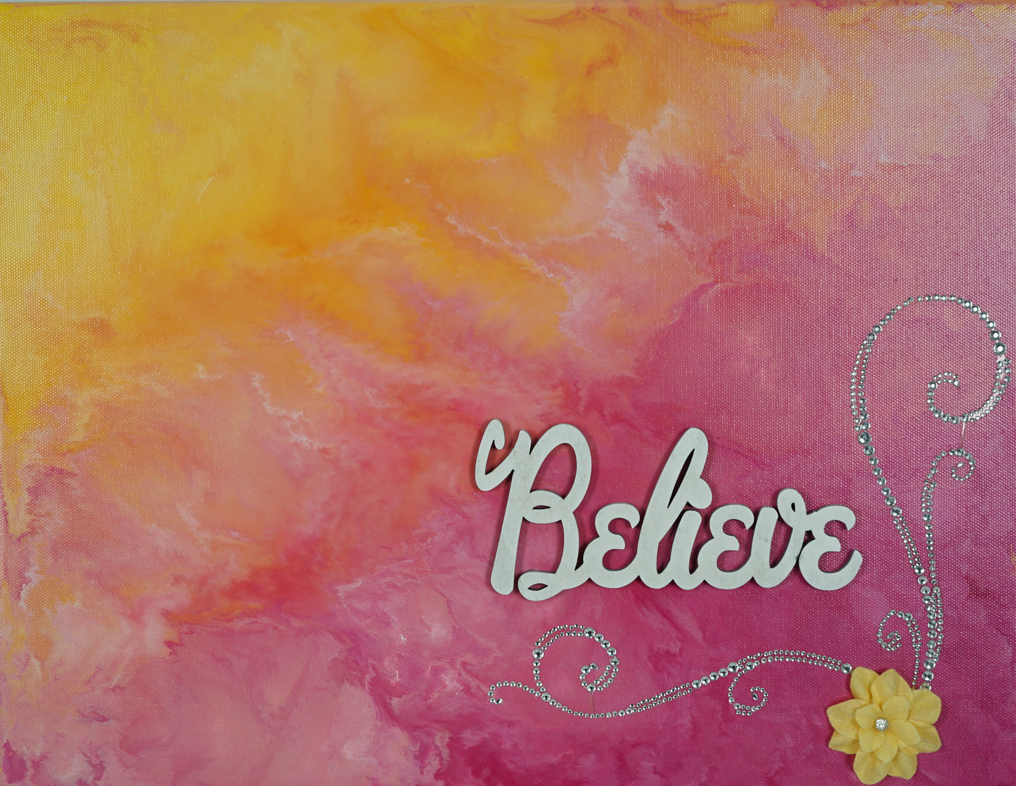 Believe (PinknYellow) Original Art