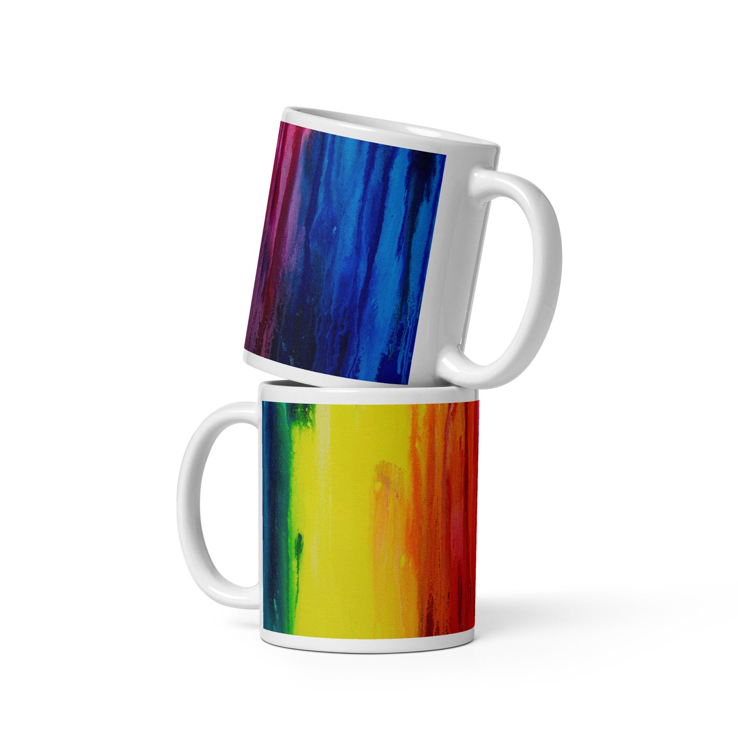 Drippy Rainbow Ceramic Mug 2 sizes