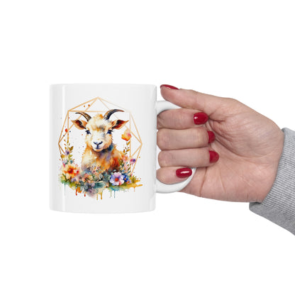 Golden Goat Ceramic Mug 11oz