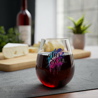 ArtnSoul Stemless Wine Glass, 11.75oz