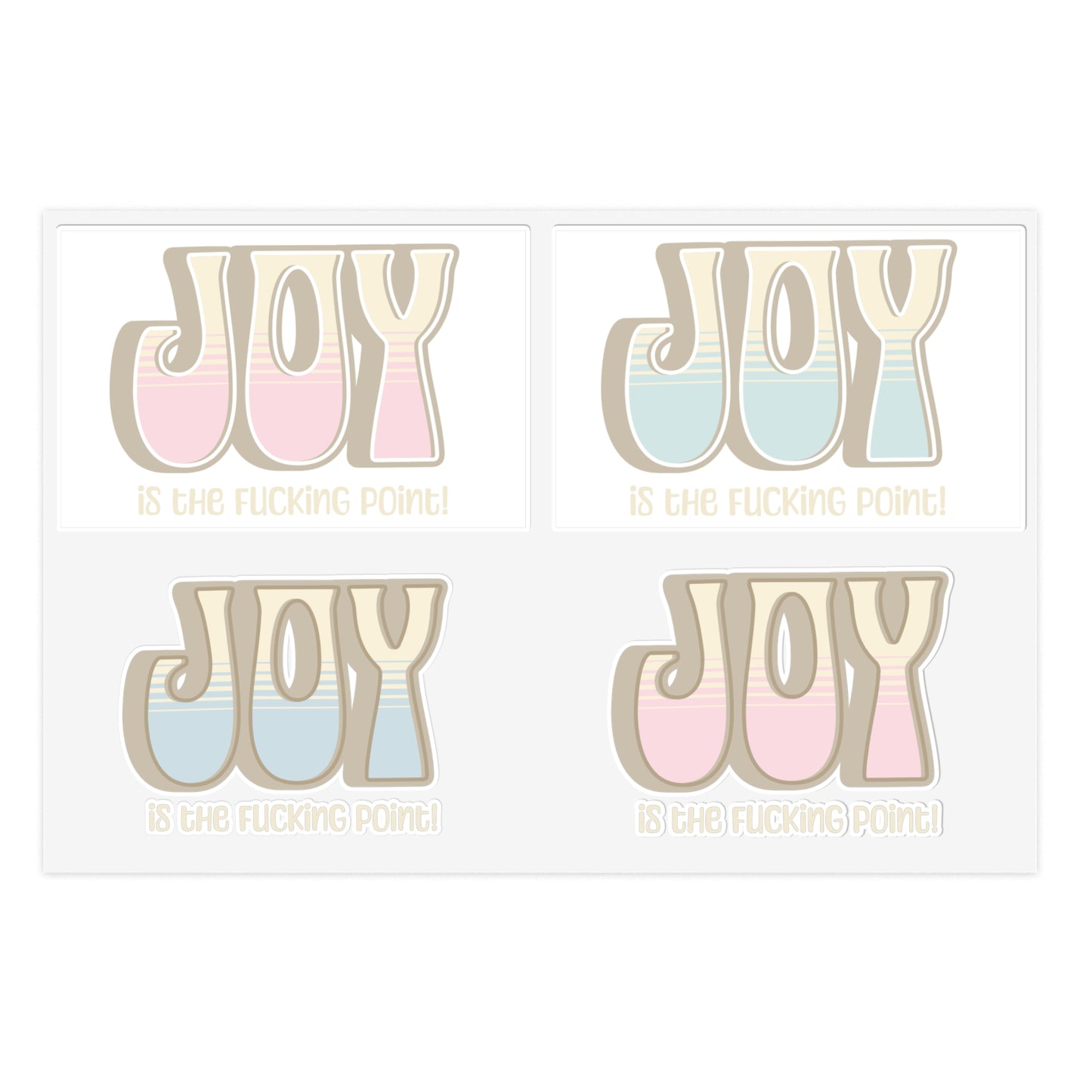 Tan Joy Sticker Sheets