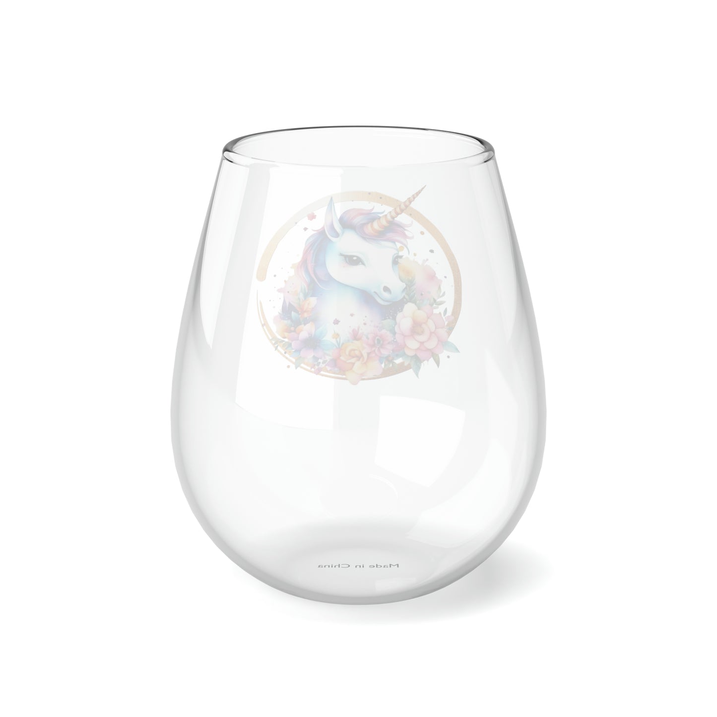 Unicorn Stemless Wine Glass, 11.75oz