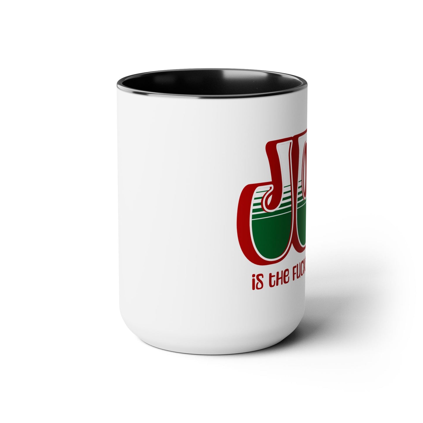 Red Holiday Joy Two-Tone Mug, 15oz
