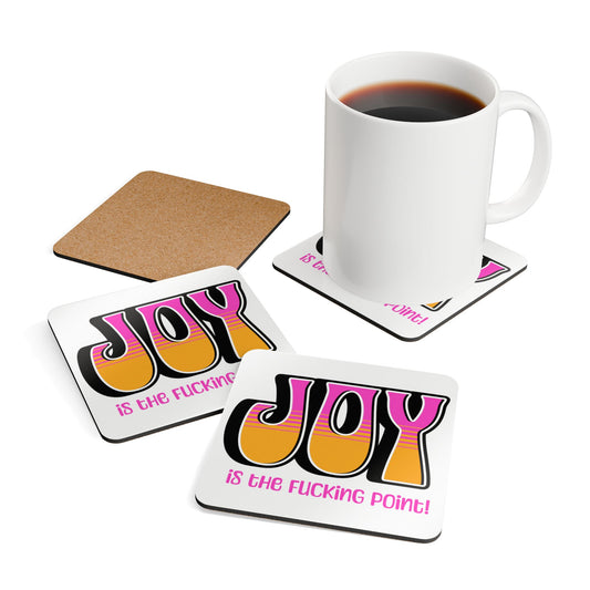 Black Pink Orange Joy Coaster Set