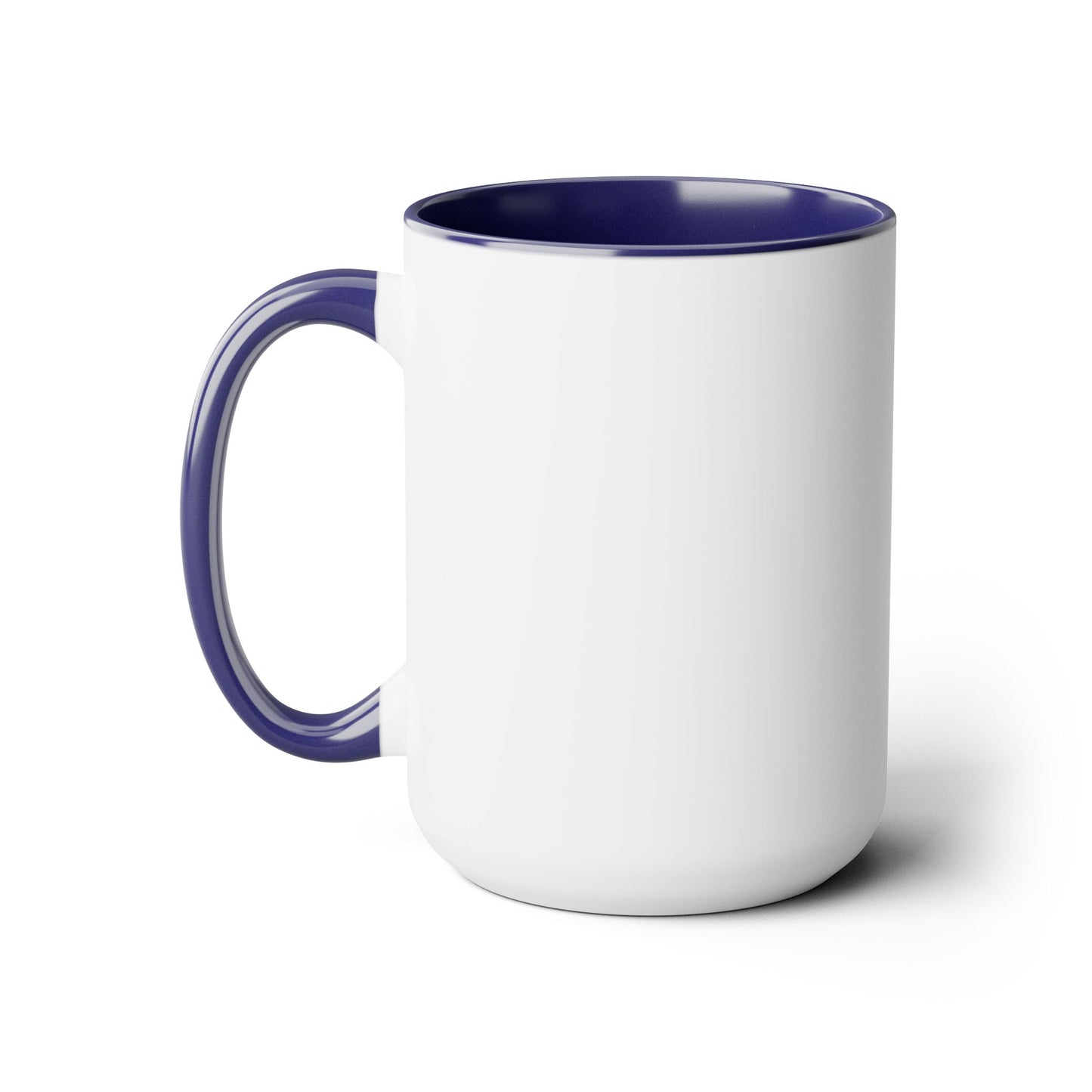 Blue Teal Yellow Joy Two-Tone Mug, 15oz