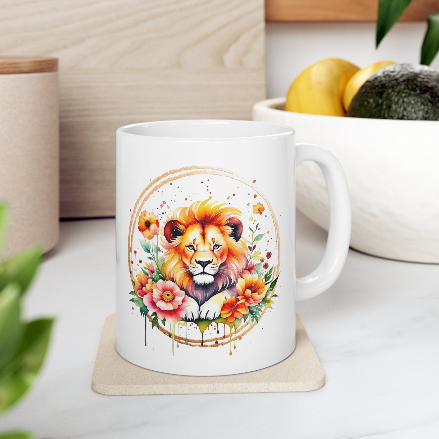 Golden Lion Ceramic Mug 11oz