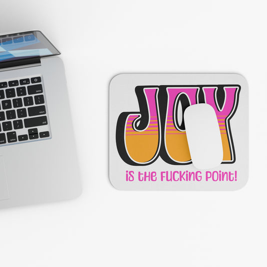 Black Pink Orange Joy Mouse Pad