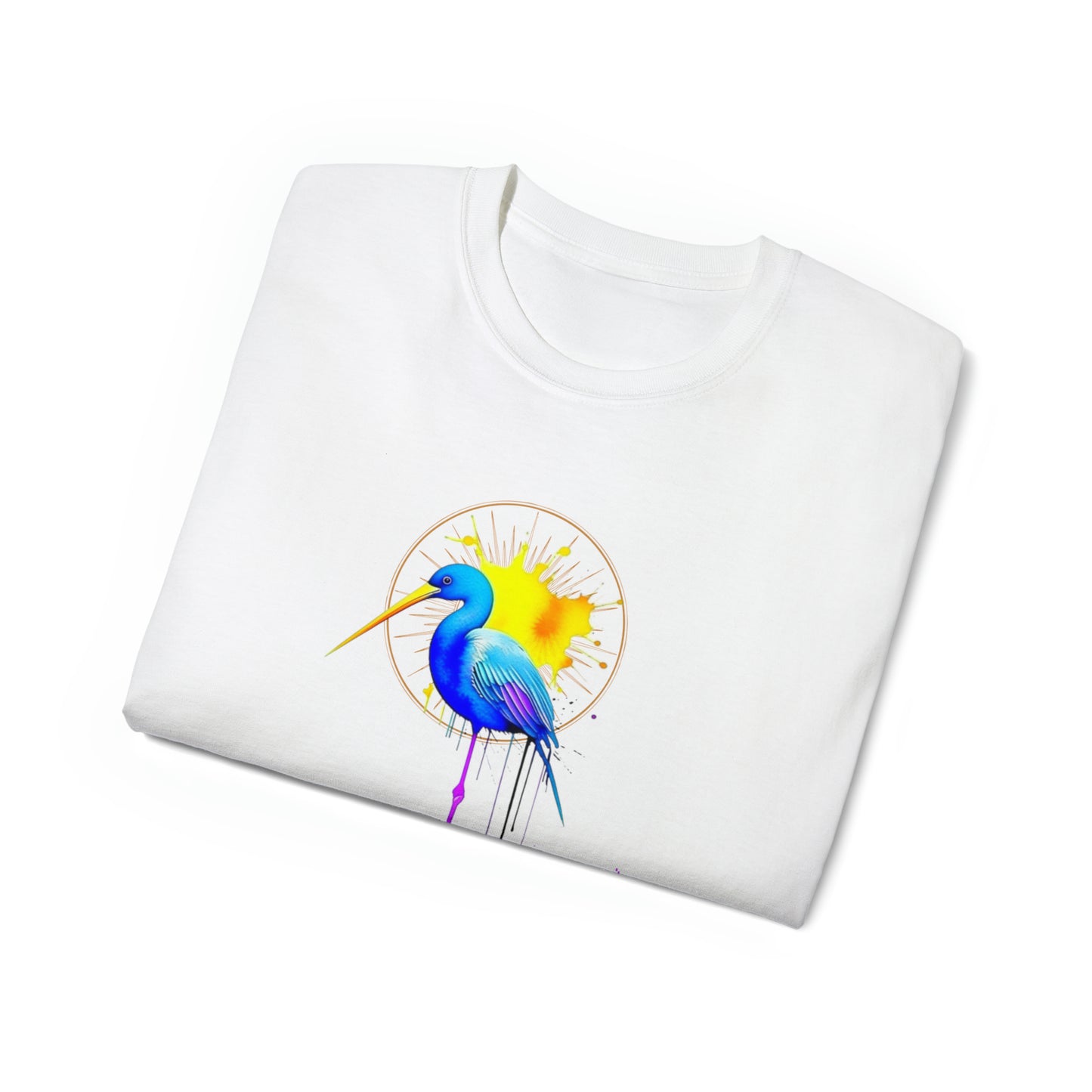 Vibrant Heron Unisex Ultra Cotton Tee