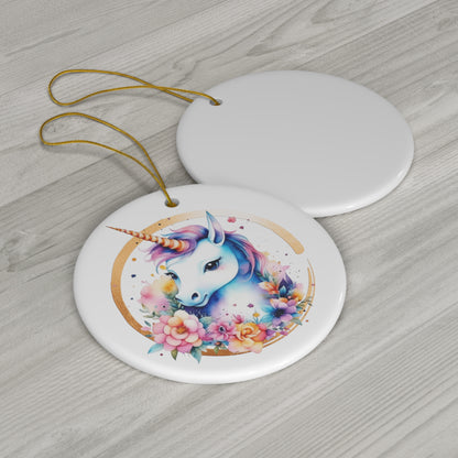 Unicorn Ceramic Ornament