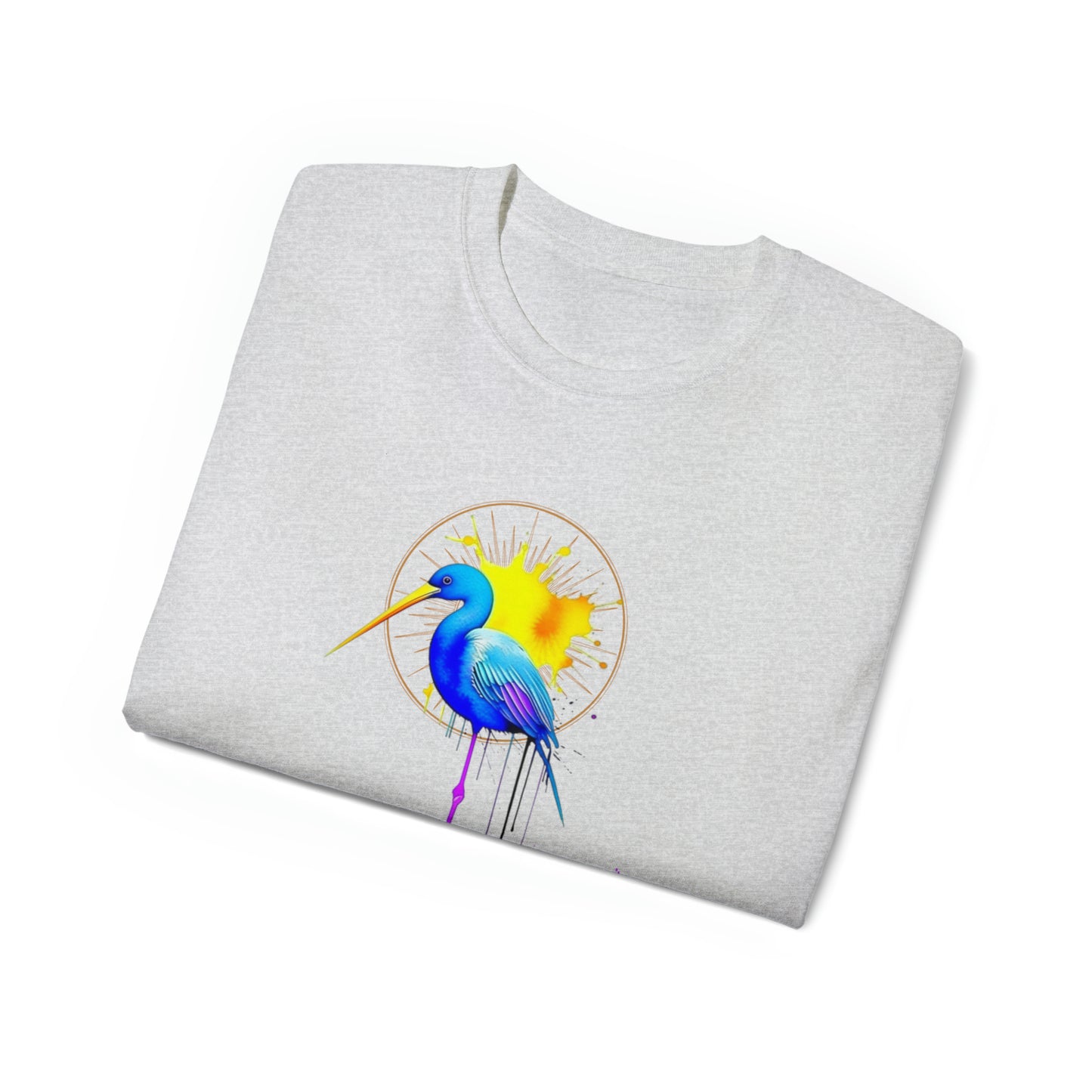 Vibrant Heron Unisex Ultra Cotton Tee