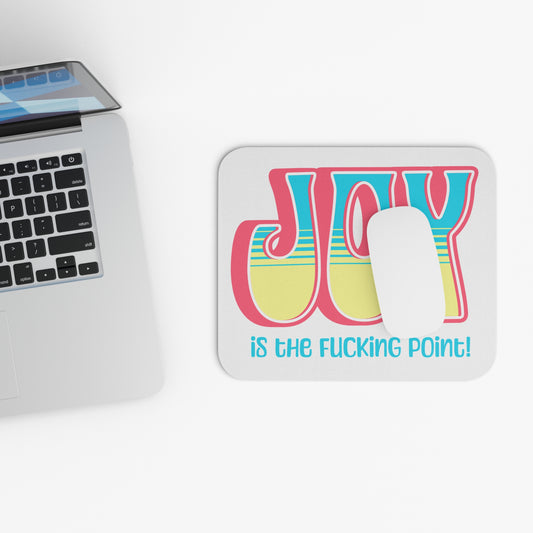 Salmon Blue Yellow Joy Mouse Pad