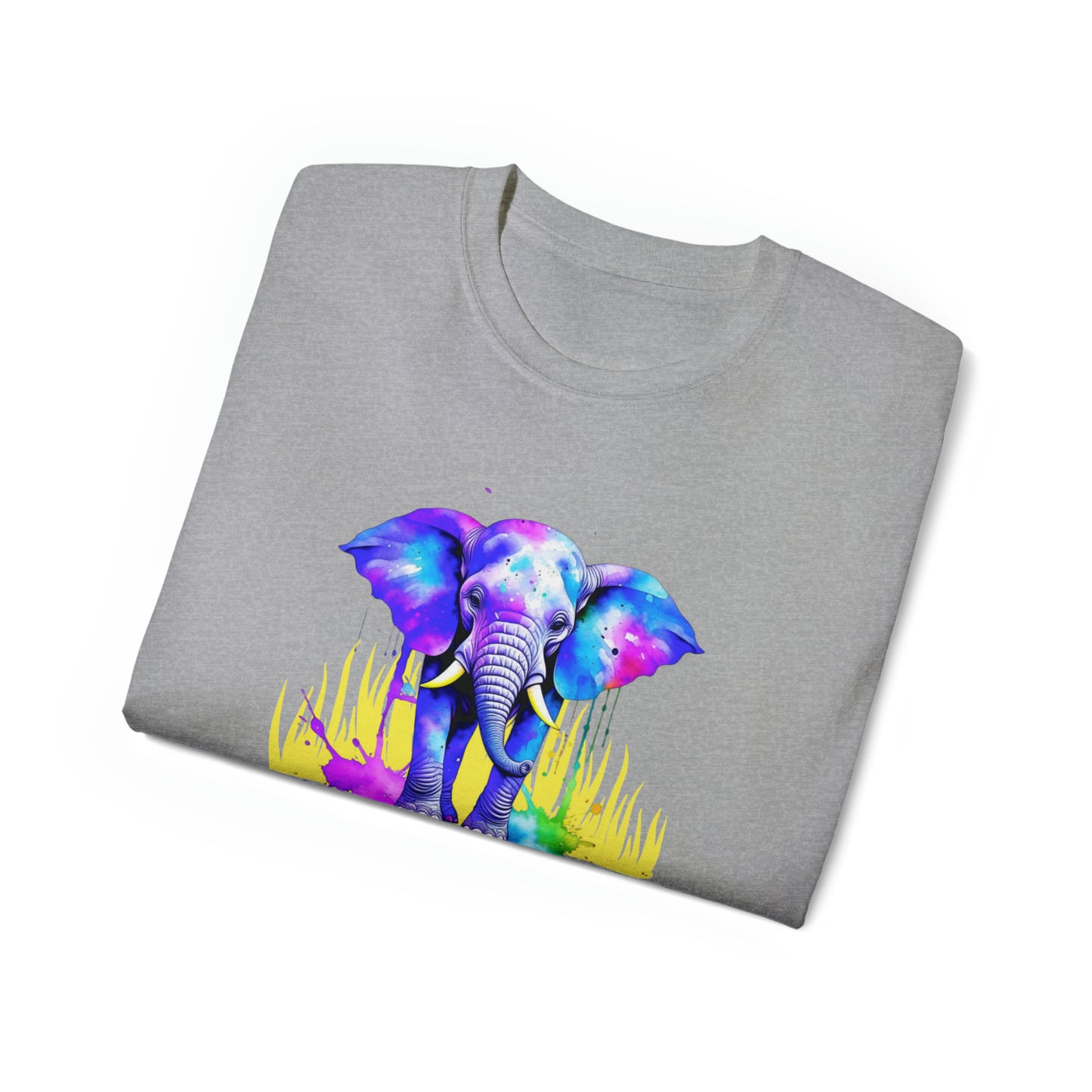 Vibrant Elephant Unisex Ultra Cotton Tee