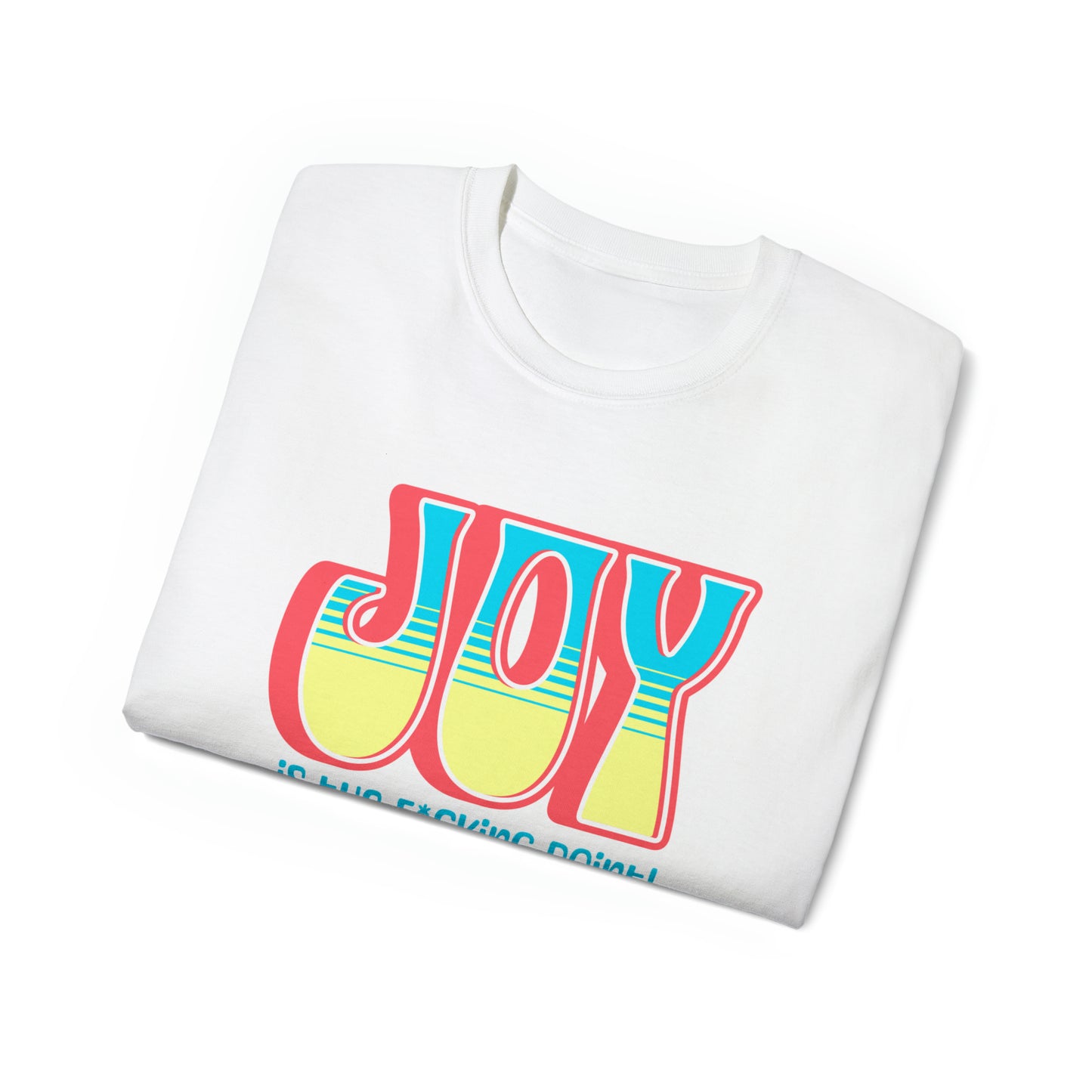 JOY (salmon blue yellow)  Unisex Ultra Cotton Tee