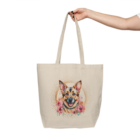 German Shepherd Canvas Shopping Bag