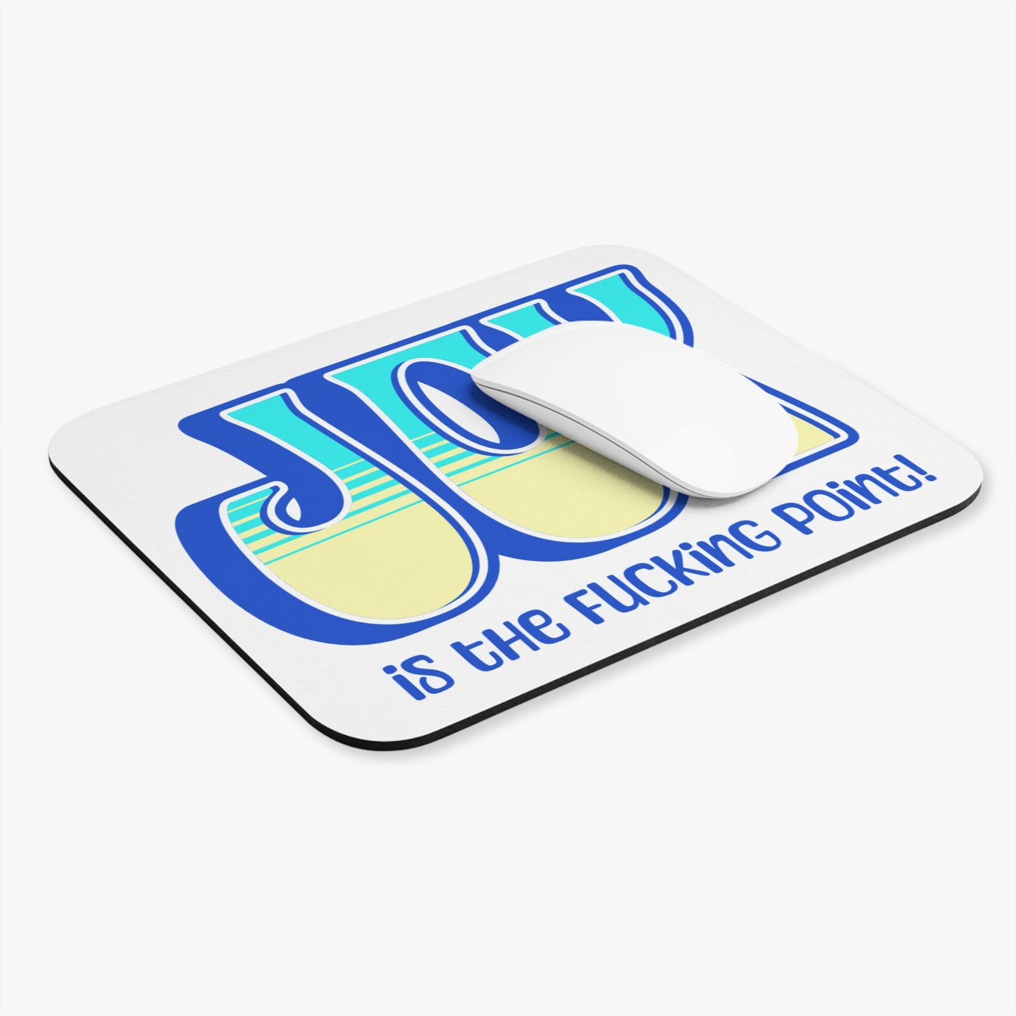 Blue Teal Yellow Joy Mouse Pad