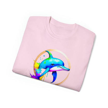 Vibrant Dolphin Unisex Ultra Cotton Tee