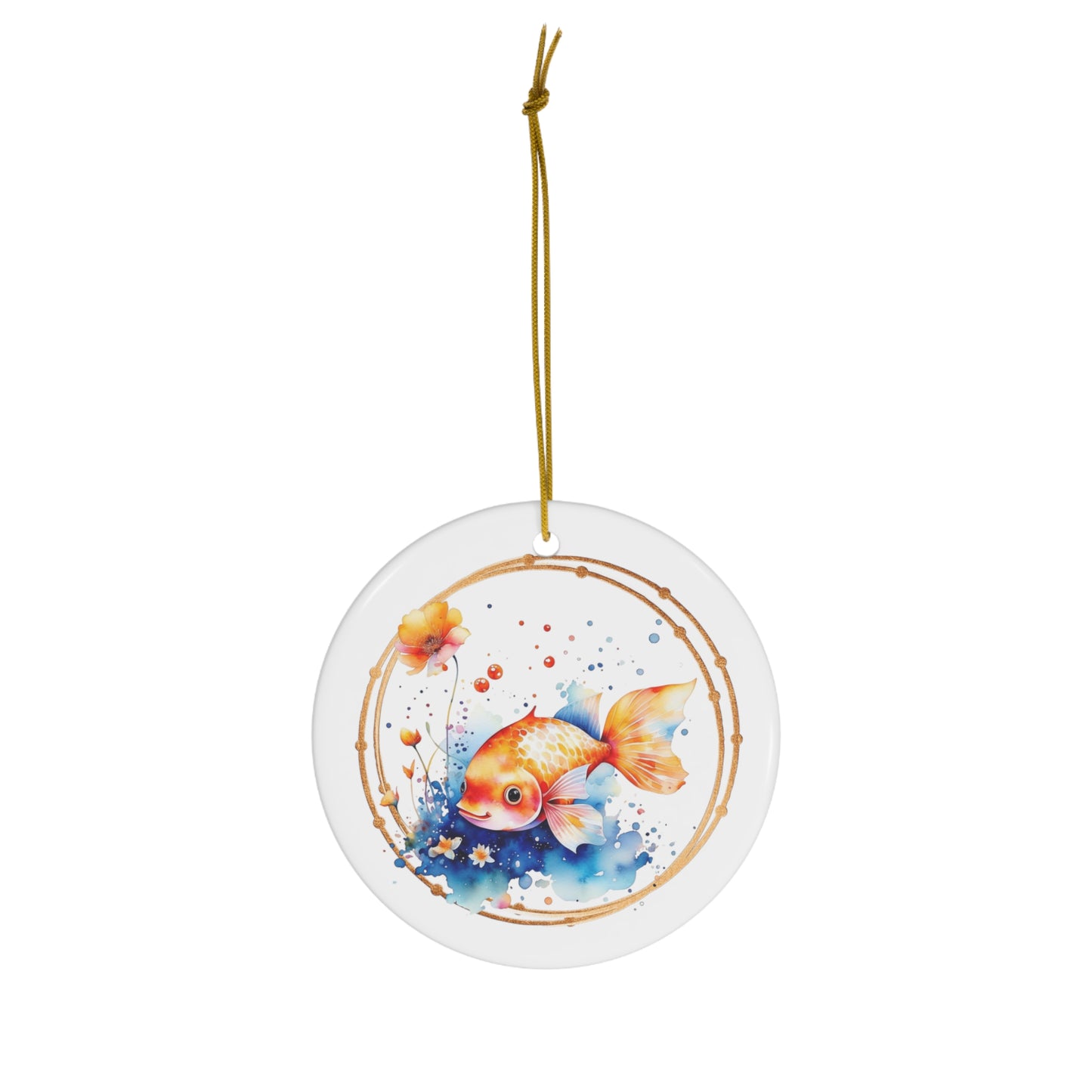 Goldfish Ceramic Ornament