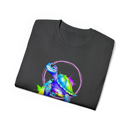 Vibrant Sea Turtle Unisex Ultra Cotton Tee