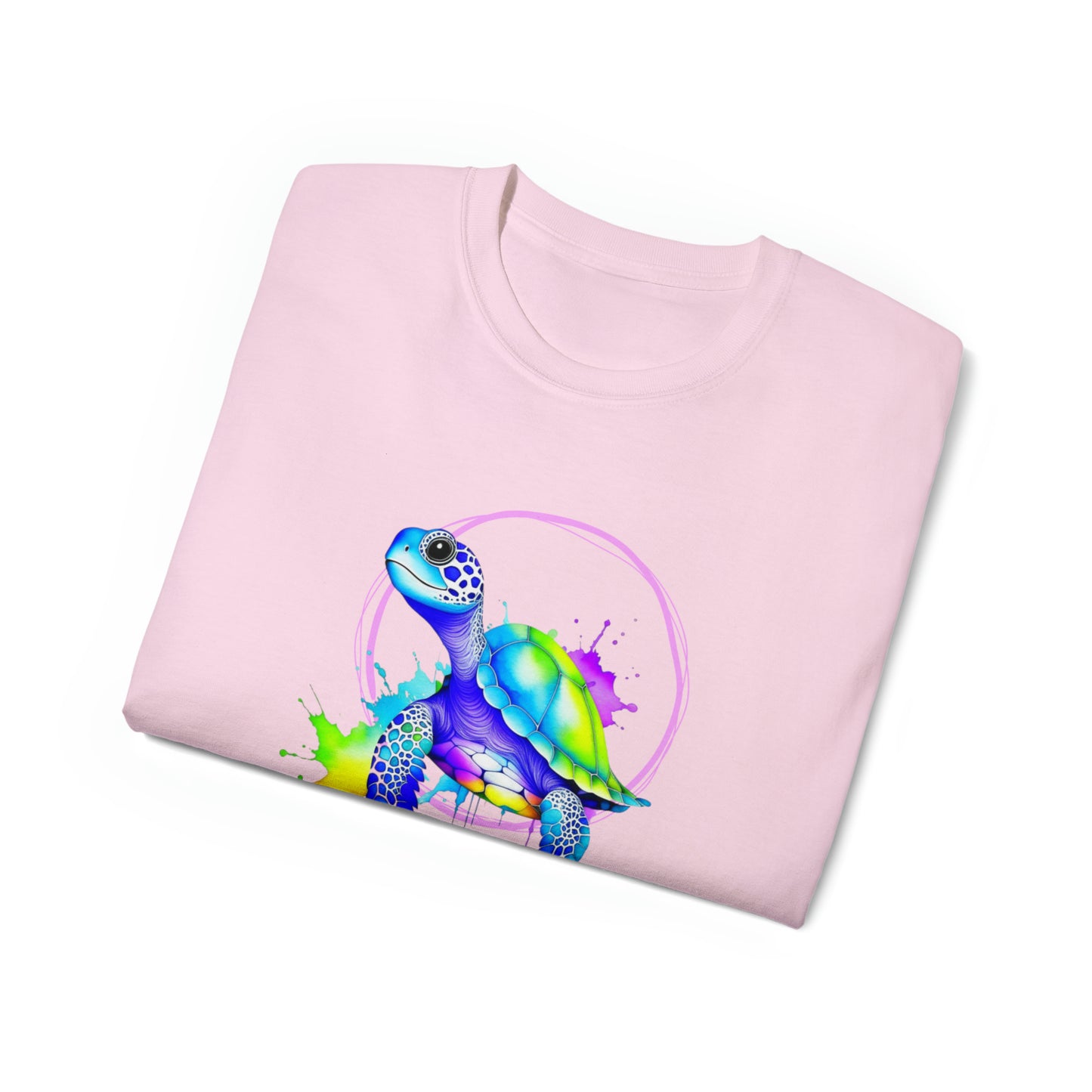 Vibrant Sea Turtle Unisex Ultra Cotton Tee