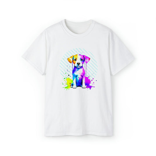 Vibrant Puppy Unisex Ultra Cotton Tee