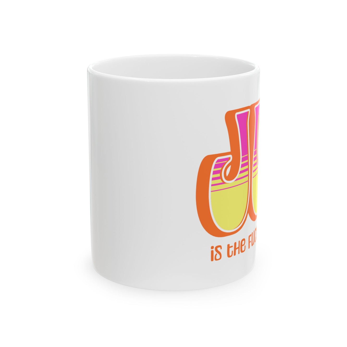 Orange Pink Yellow Joy Ceramic Mug, (11oz, 15oz)