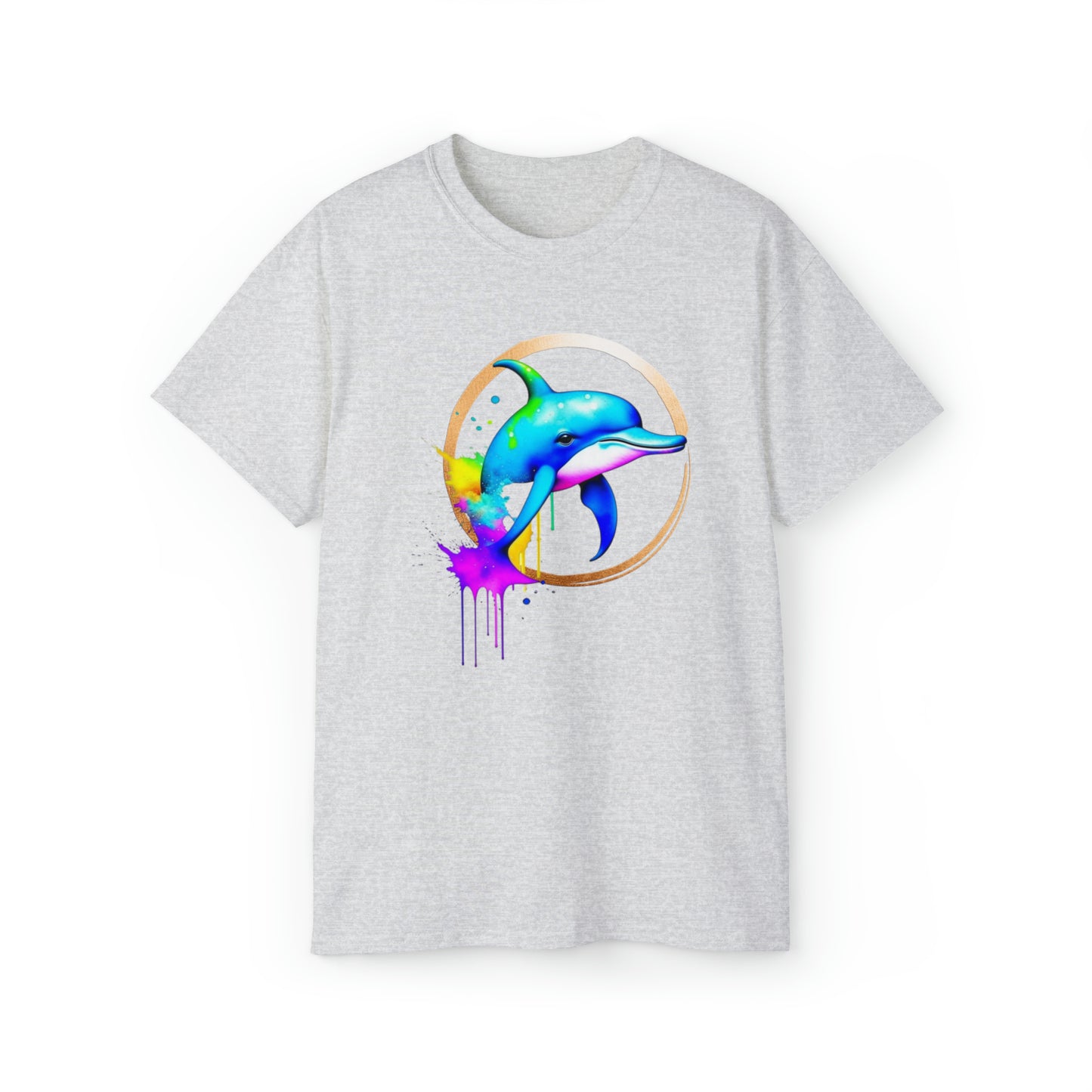 Vibrant Dolphin Unisex Ultra Cotton Tee