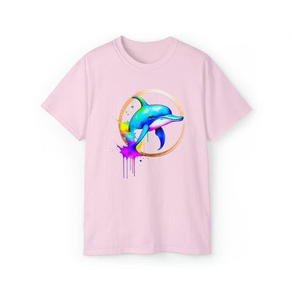 Vibrant Dolphin Unisex Ultra Cotton Tee