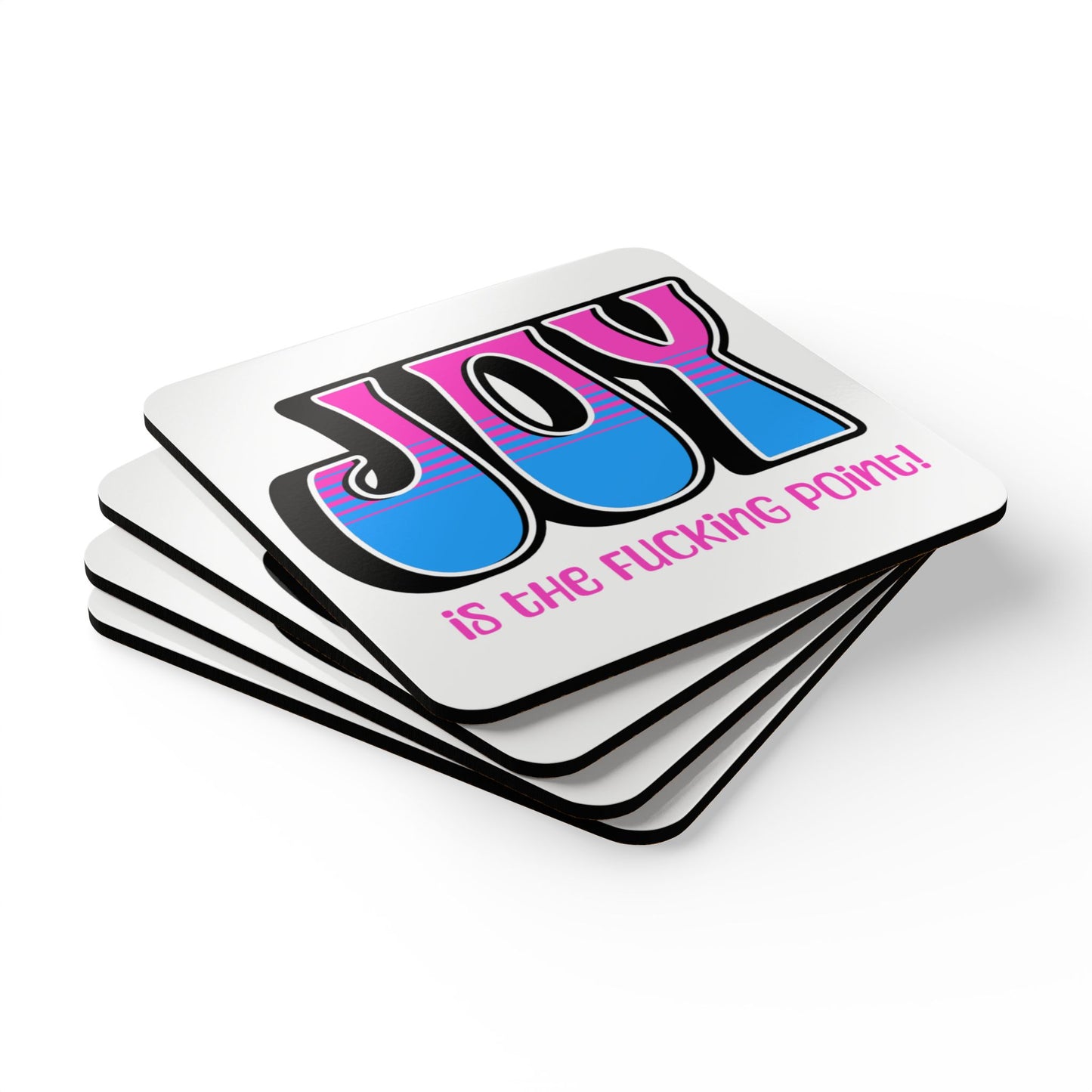 Black Pink Blue Joy Coaster Set