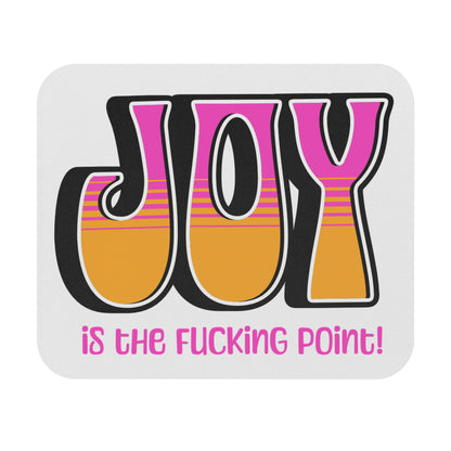 Black Pink Orange Joy Mouse Pad