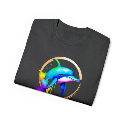 Vibrant Dolphin Unisex Ultra Cotton Tee