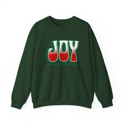 Joy (green holiday) Unisex Sweatshirt