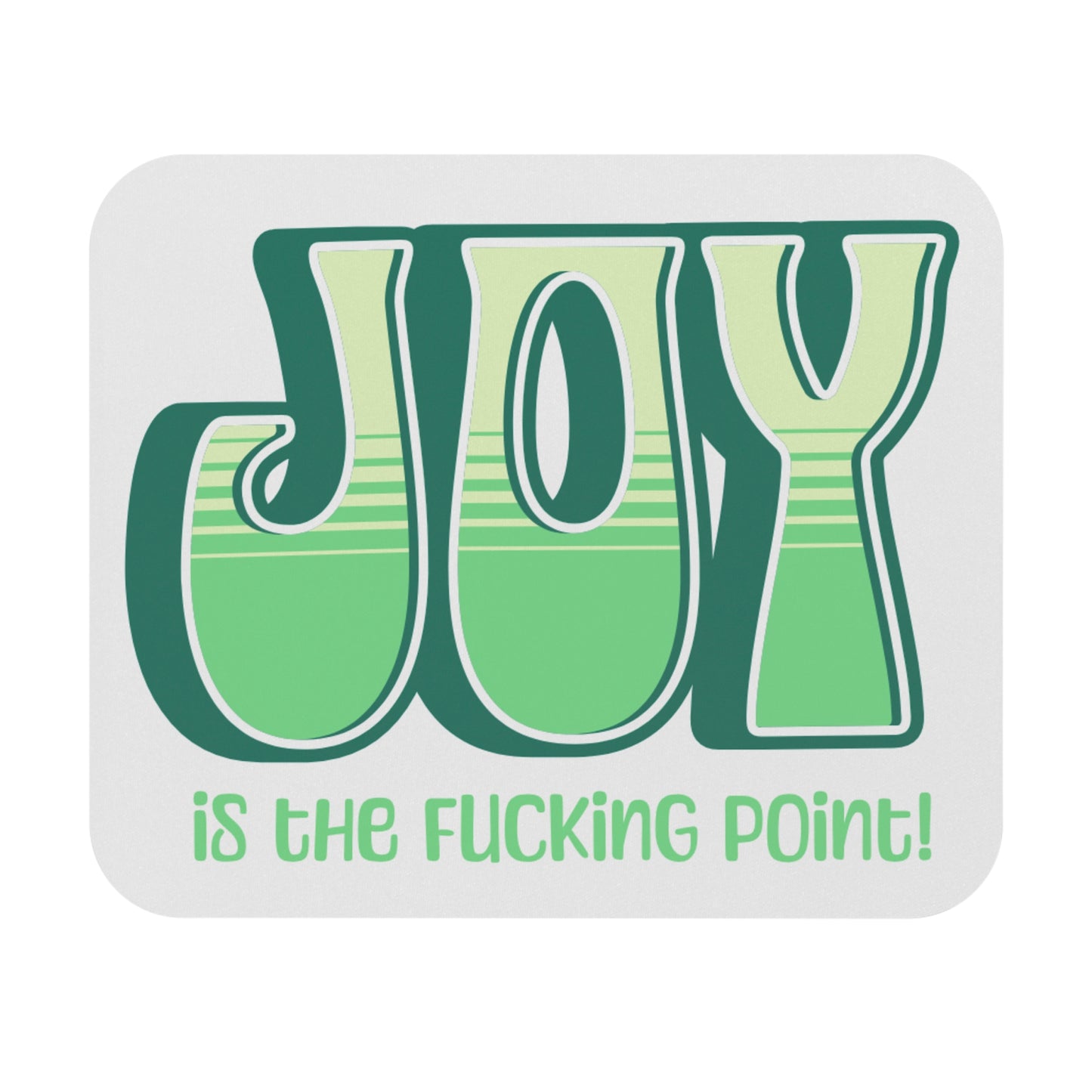 Green Green Yellow Joy Mouse Pad
