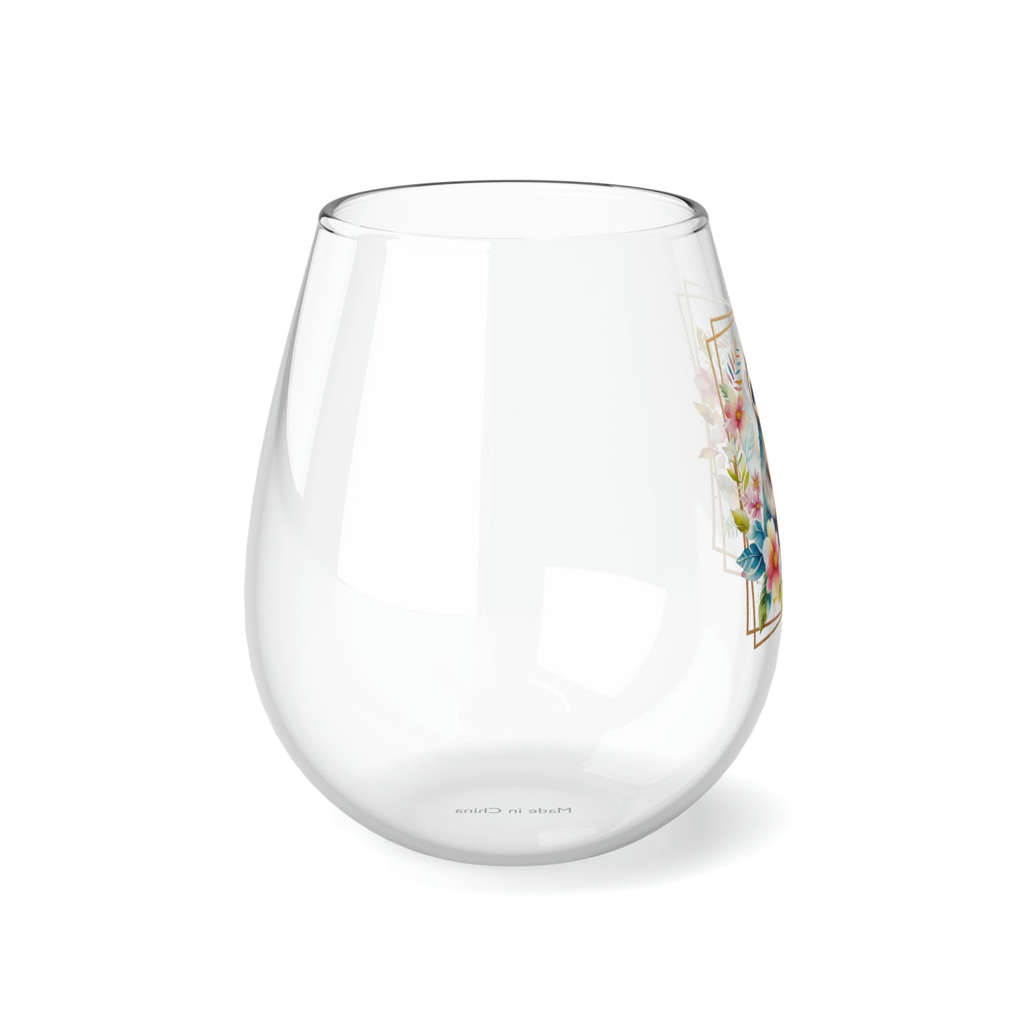 Golden Sloth Stemless Wine Glass, 11.75oz