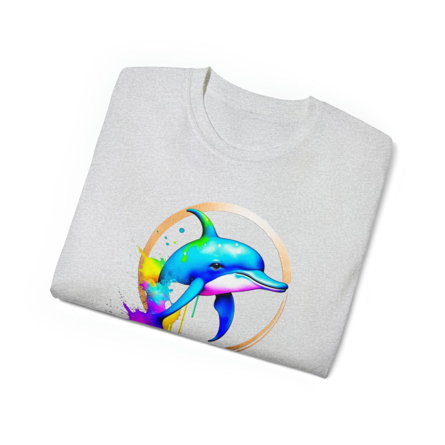 Vibrant Dolphin Unisex Ultra Cotton Tee