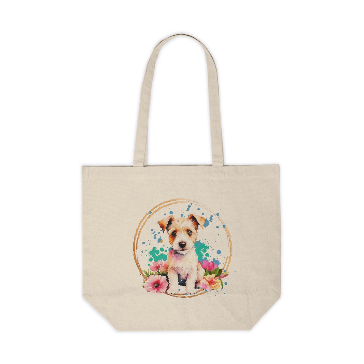 Golden Terrier Canvas Shopping Bag