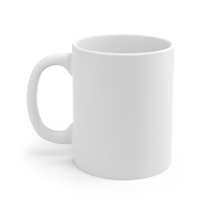 JOY censored (salmon blue yellow) Ceramic Mug 11oz