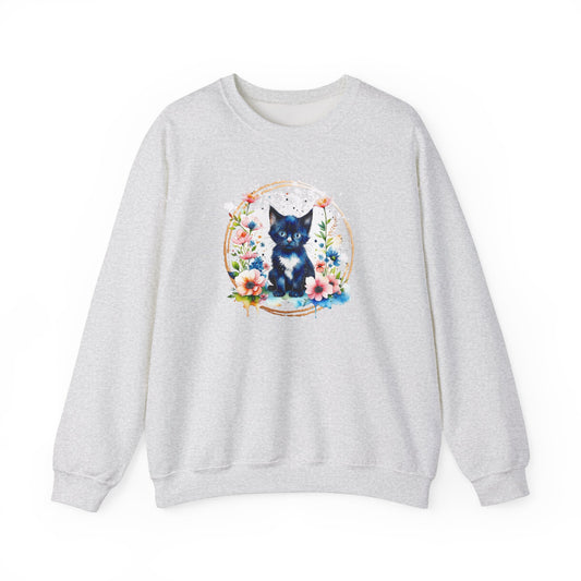 Black Kitten Unisex Heavy Blend™ Crewneck Sweatshirt