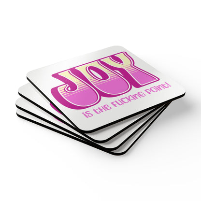 Pink Pink Yellow Joy Coaster Set