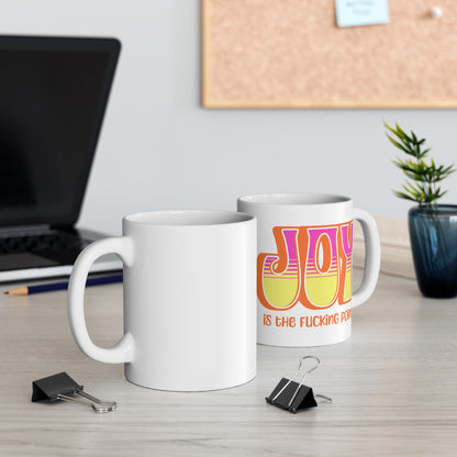 Orange Pink Yellow Joy Ceramic Mug, (11oz, 15oz)