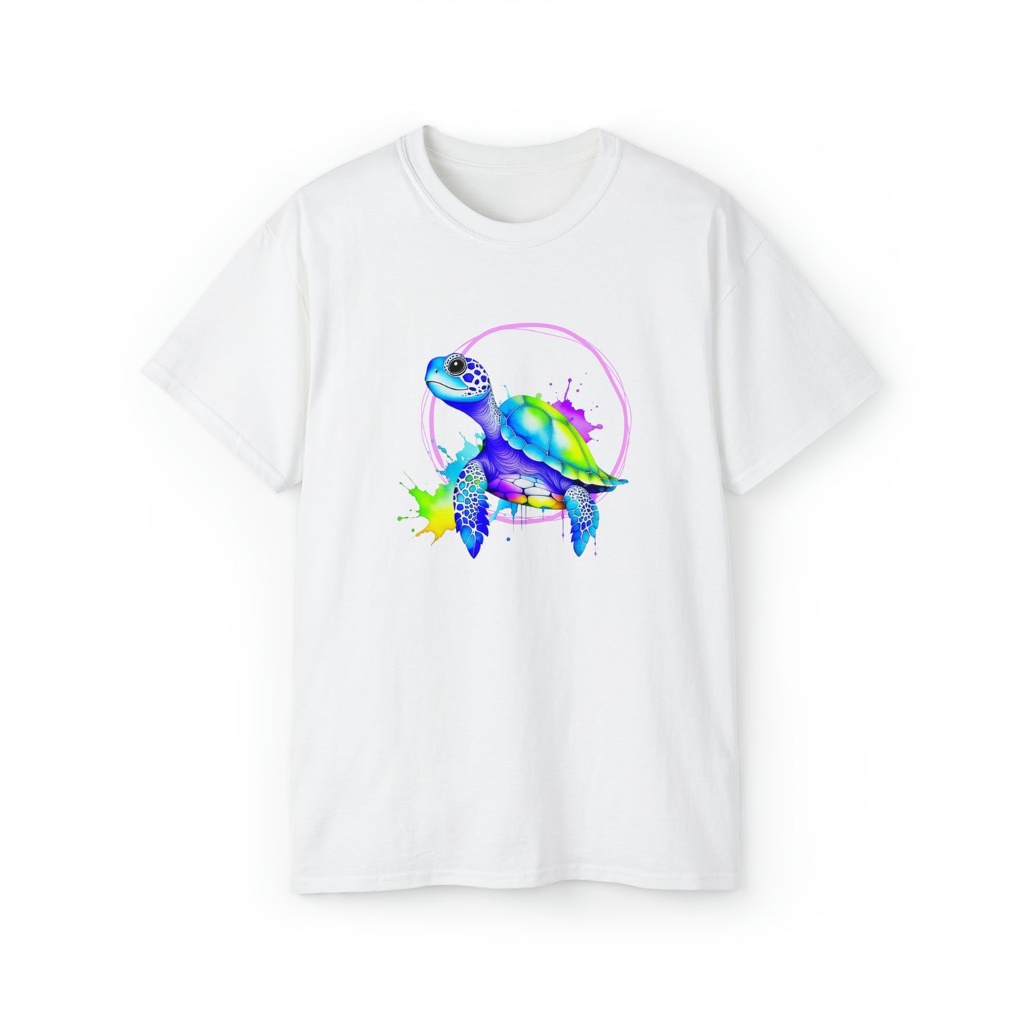 Vibrant Sea Turtle Unisex Ultra Cotton Tee