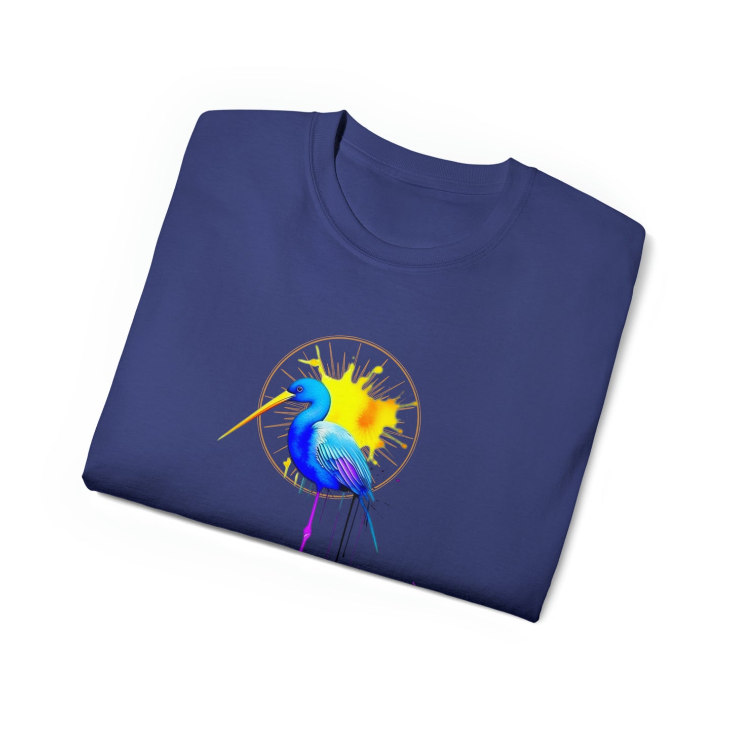 Vibrant Heron Unisex Ultra Cotton Tee