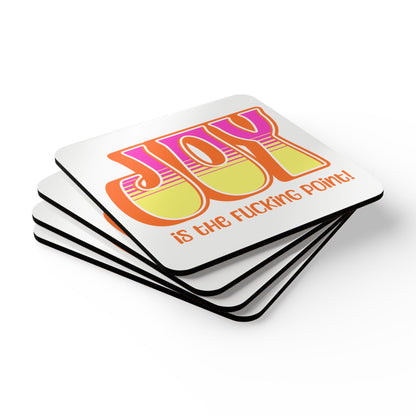 Orange Pink Yellow Joy Coaster Set