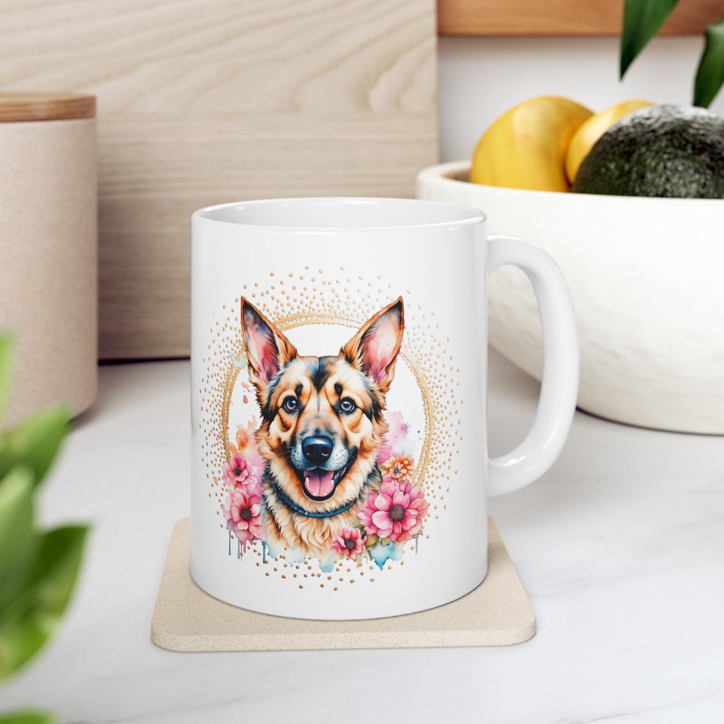 German Shepherd Ceramic Mug 11oz