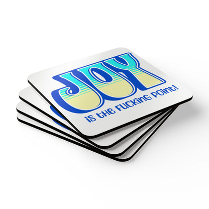Blue Teal Yellow Joy Coaster Set