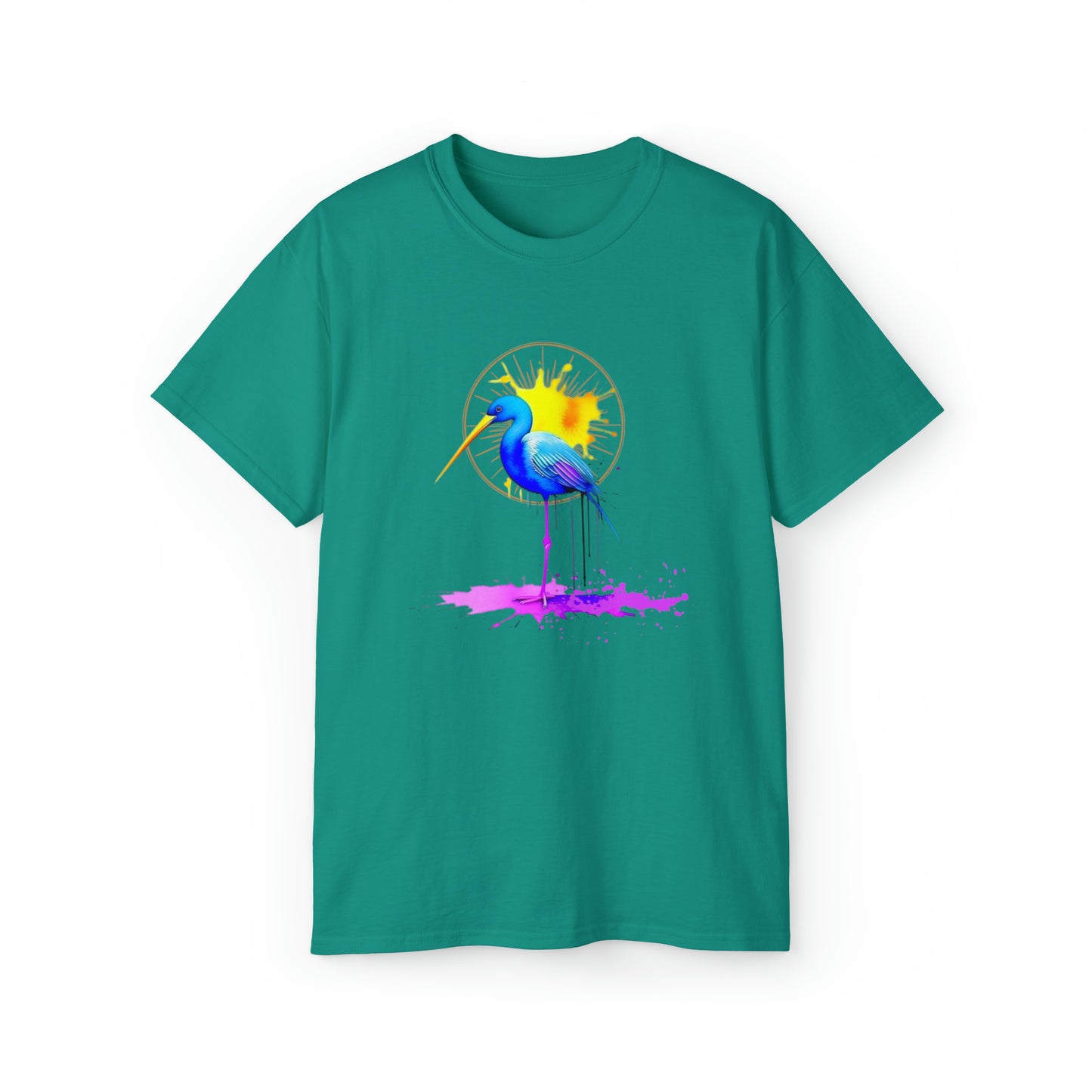 Vibrant Heron Unisex Ultra Cotton Tee