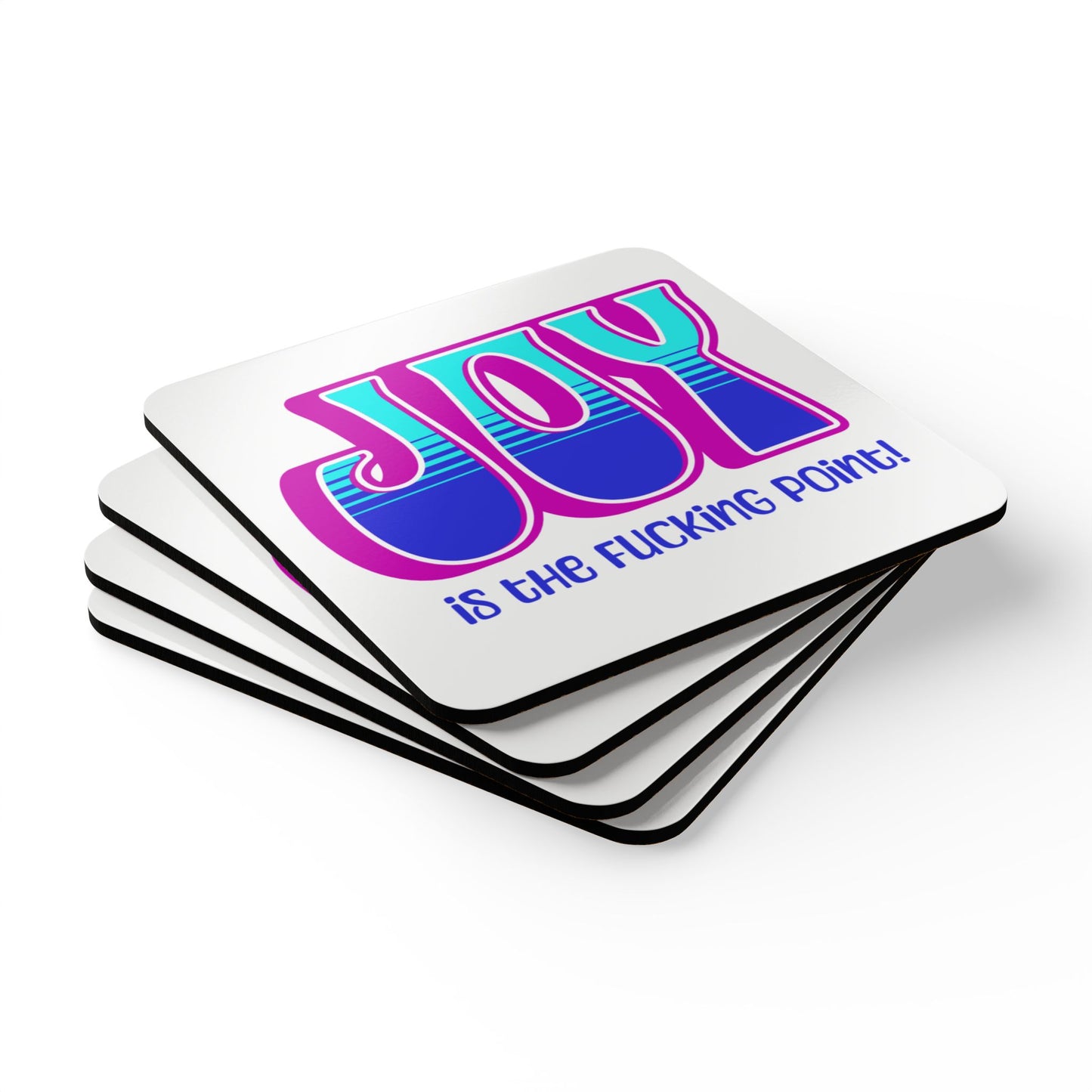 Pink Blue Teal Joy Coaster Set