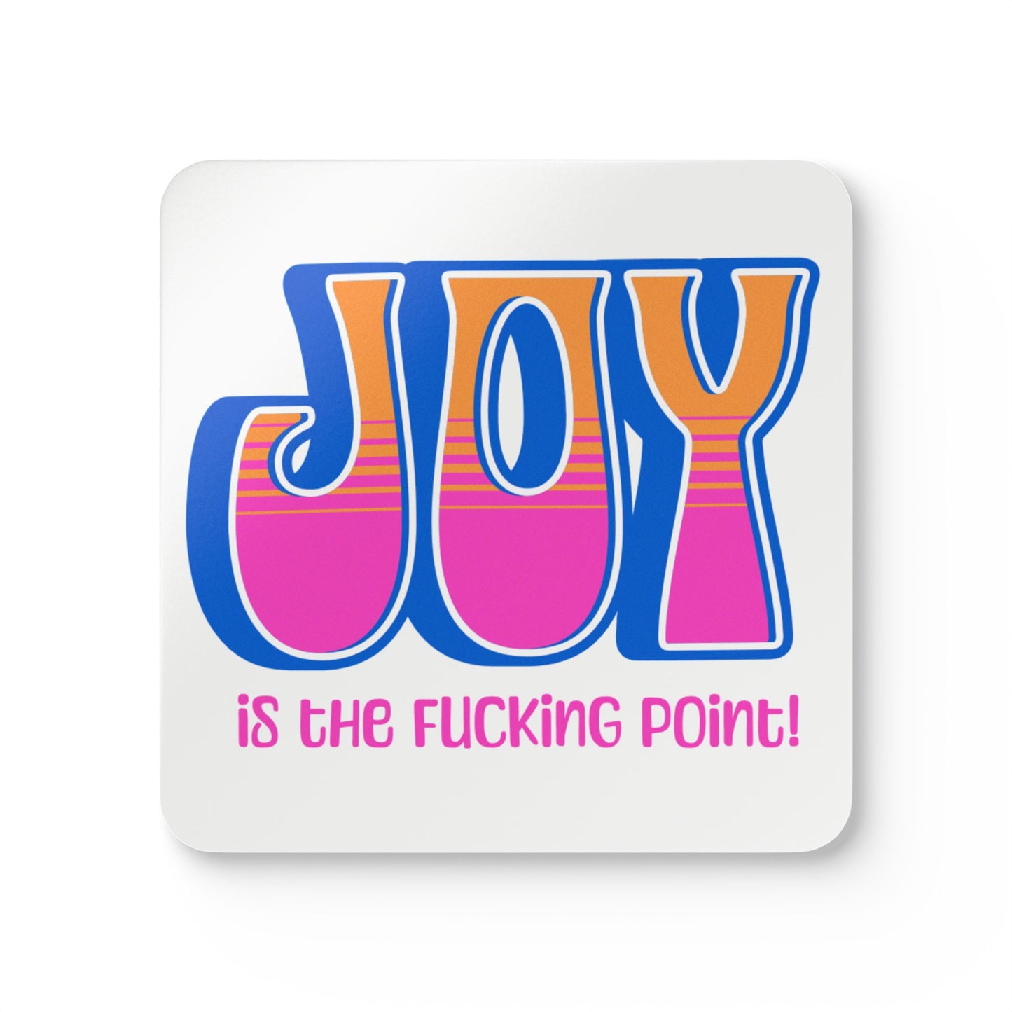 Blue Pink Orange Joy Coaster Set